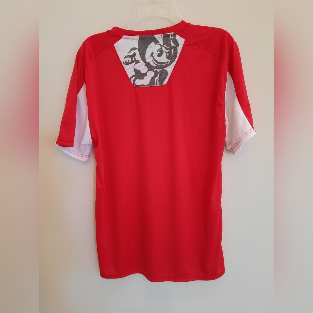 Authentic Apparel Varsity Ohio State Buckeyes Red/White T-Shirt Men's Size XL - Picture 2 of 9